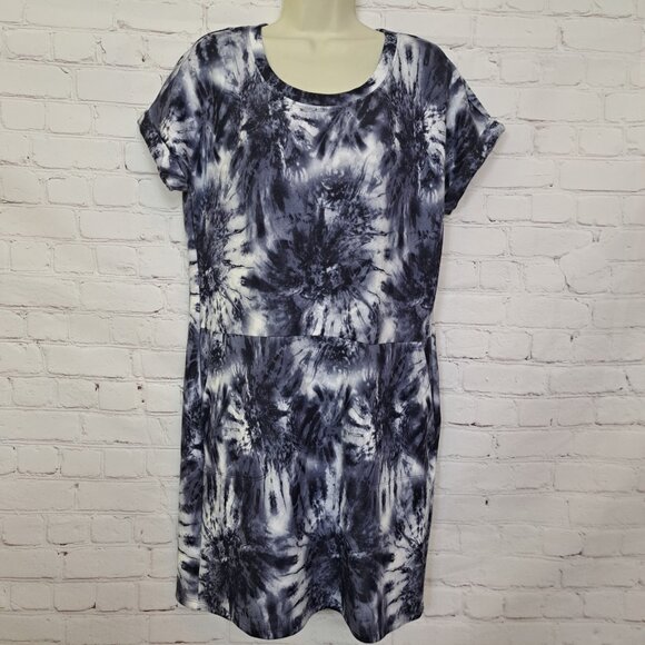 Gaiam Soft Comfy Tie Dye T- Shirt Dress Size Medium - Picture 1 of 9